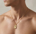 Vintage Bohemian Rose Pendant (Gold)
