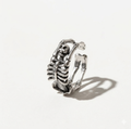 Adjustable Skull Ring (Silver)